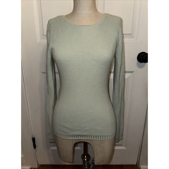 Lululemon Wrap It Back Sweater Sea Breeze Size 6 Cashlu Long Sleeve Mint Green - Picture 1 of 7